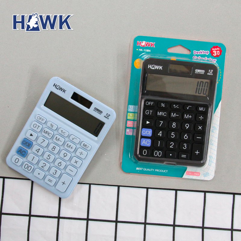 Kเครื่องคิดเลข  HK-108N