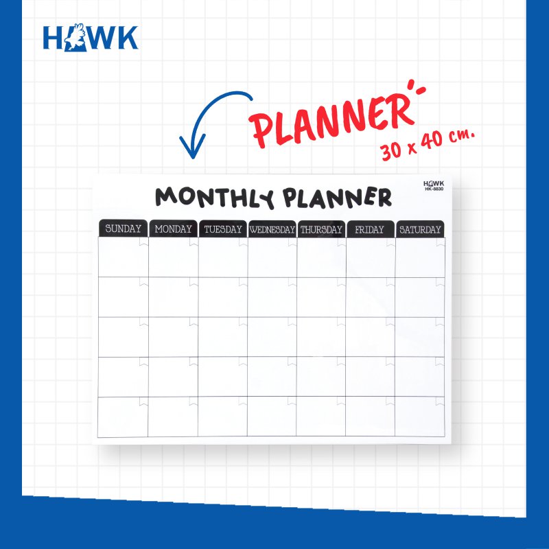 Kกระดานแม่เหล็ก planner (อังกฤษ) HK-8830