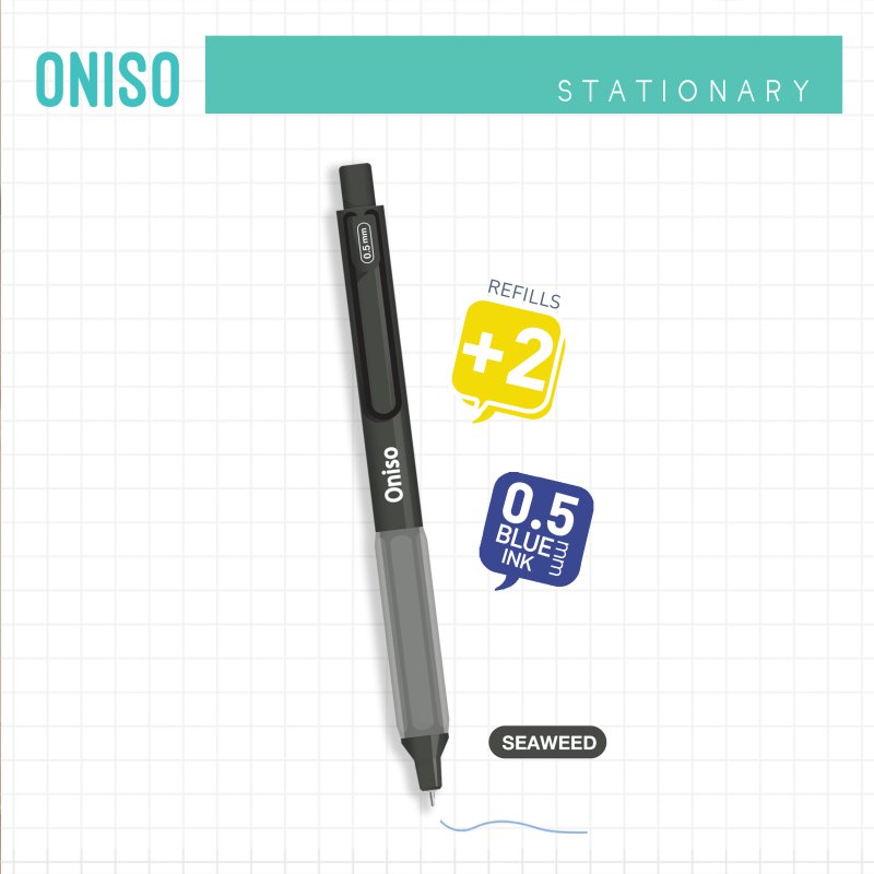 Bปากกาเจล  1*24  ONI-9133B-3