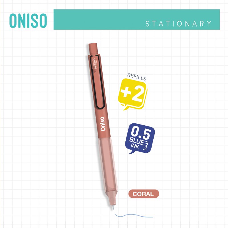 Bปากกาเจล  1*24  ONI-9133B-5